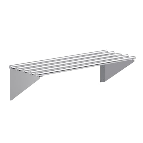 14 in. x 36 in. NSF Stainless Steel Tubular Wall Shelf (14 in. x 36 in.)