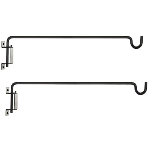 24Inch Swivel Plant Hanger (Black / 24in-2-U-Swivel)