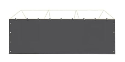 Sidewall Panel with Elastic Ball Bungees (Gray / 10'x20' or 12'x20' Sidewall without Windows)