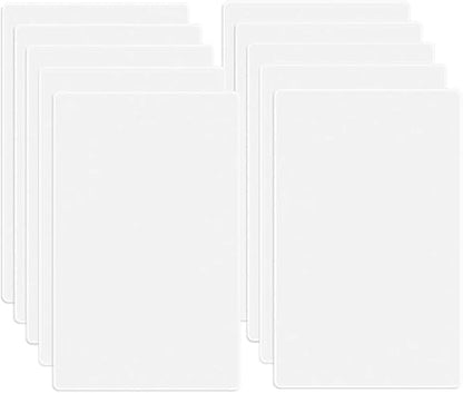 1 Gang Screwless Blank Wall Plate Cover Blank Switch Outlet Electrical Faceplate for Light Switch (10 Pack / Single Blank-White)