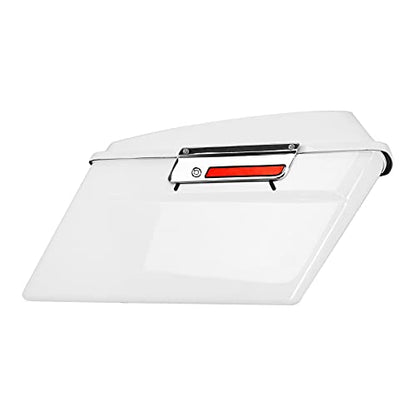 Motorcycle Saddle Bags W (White)