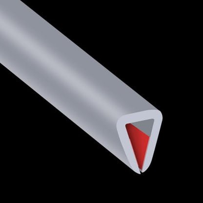 Rubber Edge Trim (Fit 3/16" - L20' / Grey)