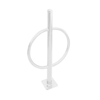 Post and Ring Bike Rack (White)