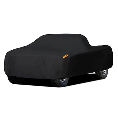 Waterproof Car Cover All Weather Snowproof UV Protection Windproof Outdoor Full Truck Cover (Xxl Fit Truck Length(242- 250 Inch) / All black)