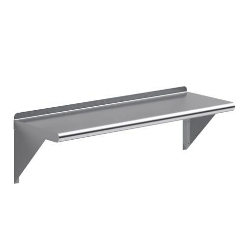 12 in. x 36 in. Stainless Steel Wall Mount Shelf (12 in. x 36 in.)