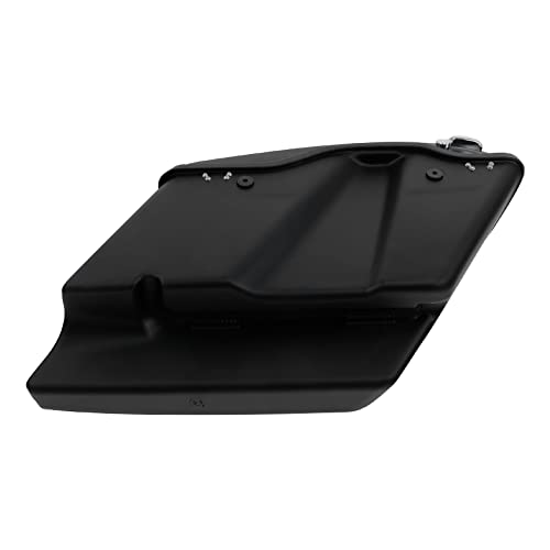 Motorcycle 5" Stretched Saddlebags Fit For Harley Touring 2014 (5" Stretched-Matte Black)