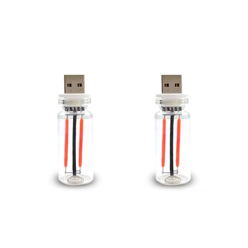 2PCS Car USB Lights (Red)