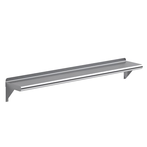 8 in. x 48 in. Stainless Steel Wall Mount Shelf (8 in. x 48 in.)