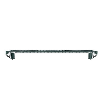 14" x 60" Green Epoxy Wire Wall Mount Shelf (Green / 14" x 60")