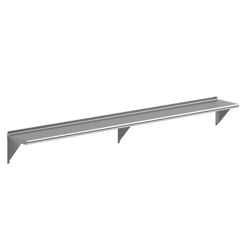 12 in. x 96 in. Stainless Steel Wall Mount Shelf (12 in. x 96 in.)