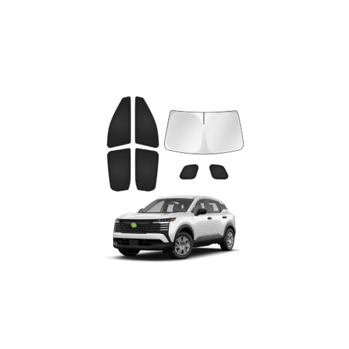 Window Shades for 2025 2026 Nissan Kicks Accessories Windshield Sun Shade Side Rear Window Covers Sunshade Sun Visor Shield Privacy Protection for Camping Keep Vehicle Cool Black 7PCS (Nissan Kicks 2025-Present)