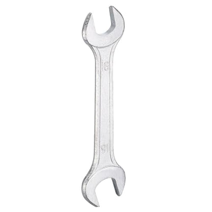 Double Open End Wrench 16mm x 18mm Metric 15 Degree Offset Angle Small Flat Head Wrench Galvanizing Open Ended Spanner for Automotive Repair Furniture Assembly (16mm x 18mm)