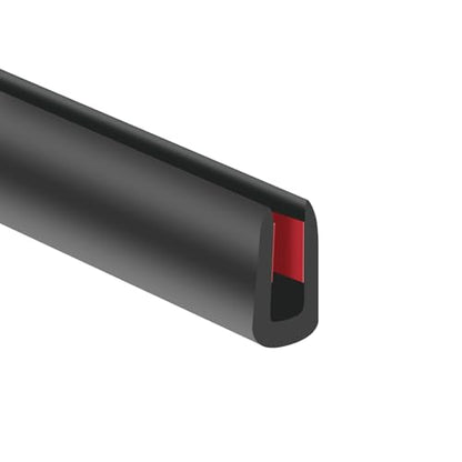 Rubber Edge Trim (Fit 1/8" - L20' / Black)