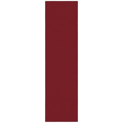 3x10 Hallway Runner Rug (Solid Red)
