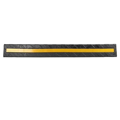 Garage Wall Protector Rubber Wall Corner Guard for Parking Garages (Black)