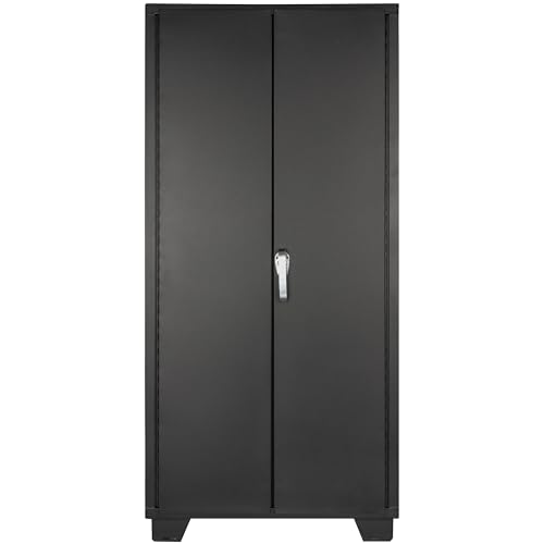 Tool Storage Cabinet with Bin Mounts (Yellow / 132 bins, 36” W x 24” D x 78” H)