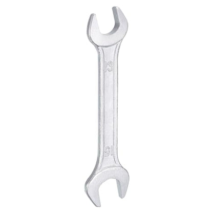 Double Open End Wrench 13mm x 15mm Metric 15 Degree Offset Angle Small Flat Head Wrench Galvanizing Open Ended Spanner for Automotive Repair Furniture Assembly (13mm x 15mm)