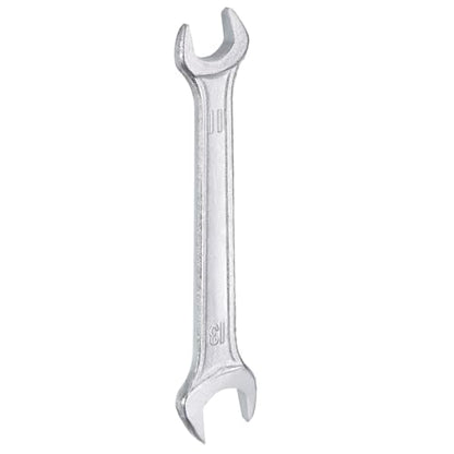 Double Open End Wrench 11mm x 13mm Metric 15 Degree Offset Angle Small Flat Head Wrench Galvanizing Open Ended Spanner for Automotive Repair Furniture Assembly (11mm x 13mm)