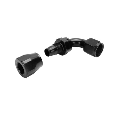 Swivel 10AN Fitting 90 Degree For CPE Braided Hose End Black 2Pcs (10AN 90° 2Pcs)
