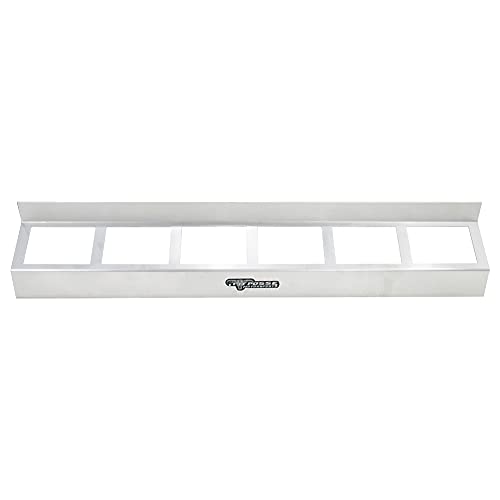 304 Six Quart Oil Can Rack Holder 32" Caddy Wall Hanger Aluminum Shelf (Silver)
