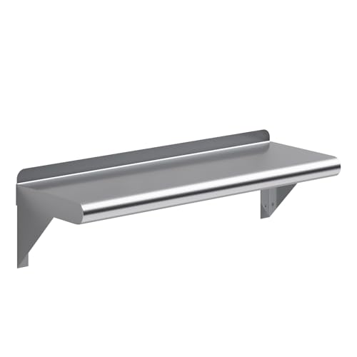 8 in. x 24 in. Stainless Steel Wall Mount Shelf (8 in. x 24 in.)