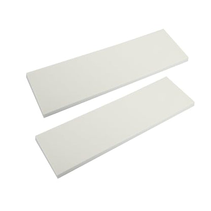 400x120x15mm 2pcs Car Garage Wall Guard Door Bumper Protector Anti Collision Waterproof White Automotive Parts