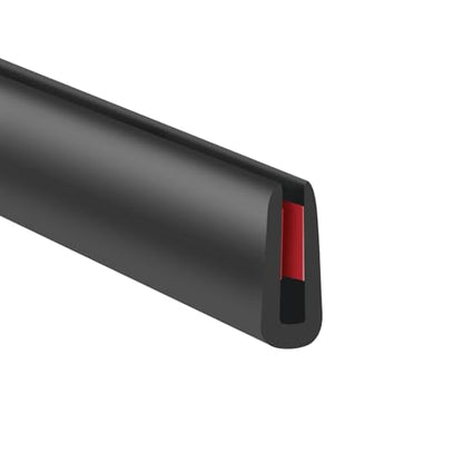 Rubber Edge Trim (Fit 1/16" - L20' / Black)