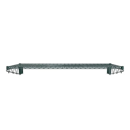 24" x 60" Green Epoxy Wire Wall Mount Shelf (Green / 24" x 60")