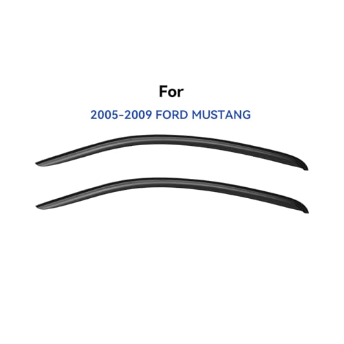 Window Visors Rain Guards for 2005 2006 2007 2008 2009 Ford Mustang (2005-2009 Ford Mustang)