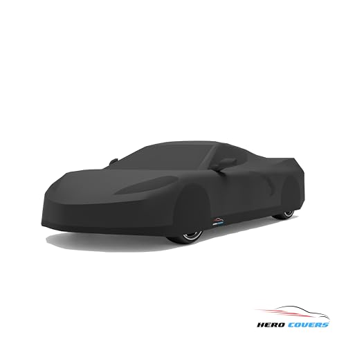 Car Cover I Fit for Corvette C8 I Indoor and Outdoor I Protection from Sun (Black)