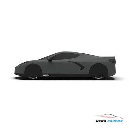 Car Cover I Fit for Corvette C8 I Indoor and Outdoor I Protection from Sun (Gray)