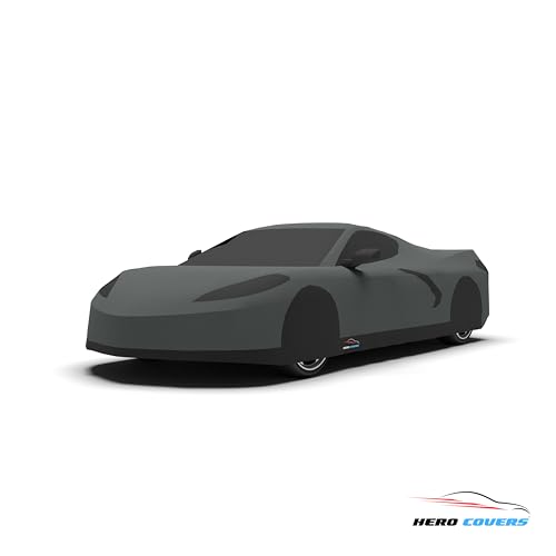 Car Cover I Fit for Corvette C8 I Indoor and Outdoor I Protection from Sun (Gray)