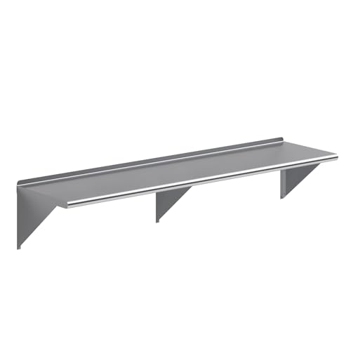 18 in. x 72 in. Stainless Steel Wall Mount Shelf (18 in. x 72 in.)