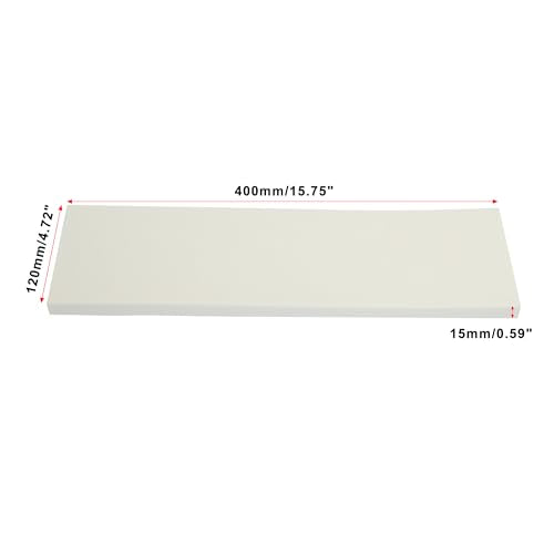 400x120x15mm 2pcs Car Garage Wall Guard Door Bumper Protector Anti Collision Waterproof White (White)