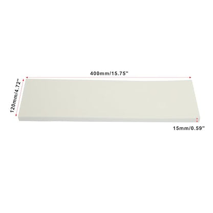 400x120x15mm 2pcs Car Garage Wall Guard Door Bumper Protector Anti Collision Waterproof White (White)