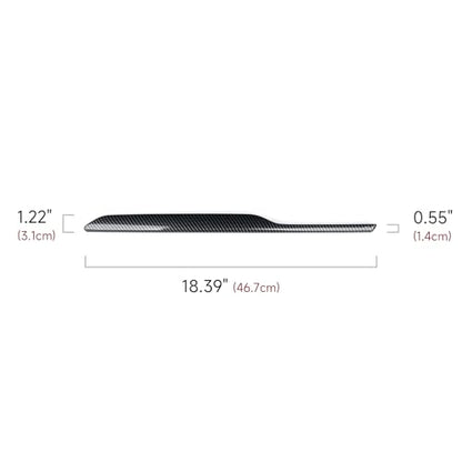 Car Sticker ABS Carbon Fiber Copilot Dashboard Strip Panel Decal Interior Trim Cover Only for Subaru Forester 2025 2026 Accessories (Copilot Dashboard Strip Decal)