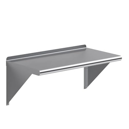 30" Long X 16" Deep Stainless Steel Wall Shelf (30" Long X 16" Deep)