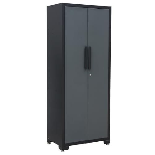 75 inch Metal Garage Storage Cabinet with 4 Adjustable Shelves (Single)