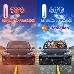 Tiger Car Window Shades Car Windshield Sunshade Umbrella Car Foldable Umbrella Sunshade for Front Window UV Reflector Auto Windshield Umbrella Sun Shades Cover for Most Vehicles 57'' X 30'' (57'' X 30'' / style-AB33)