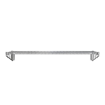 14" x 60" Chrome Wire Wall Mount Shelf (Chrome / 14" x 60")
