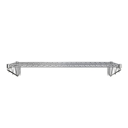 18" x 48" Chrome Wire Wall Mount Shelf (Chrome / 18" x 48")