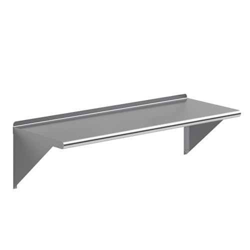 18 in. x 48 in. Stainless Steel Wall Mount Shelf (18 in. x 48 in.)
