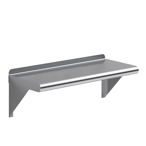 10 in. x 24 in. Stainless Steel Wall Mount Shelf (10 in. x 24 in.)
