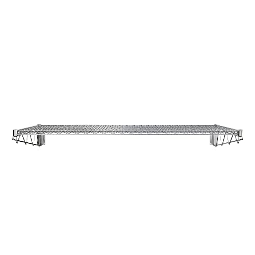 24" x 60" Chrome Wire Wall Mount Shelf (Chrome / 24" x 60")