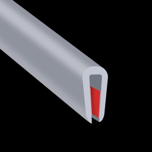 Rubber Edge Trim (Fit 3/32" - L20' / Grey)