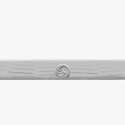 2.5mm Thick Commercial (10 Ft x 140 Ft / Diamond Stainless Steel)