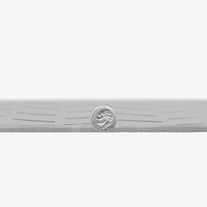 2.5mm Thick Commercial (10 Ft x 140 Ft / Diamond Stainless Steel)