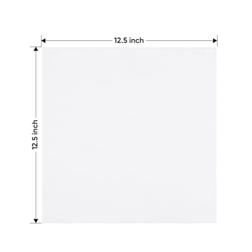 White Microfiber Cleaning Cloth 50 Pack (White / 12.5 x 12.5 Inch)