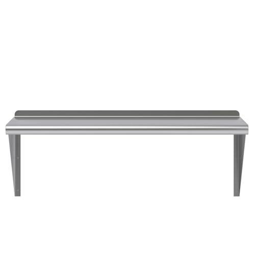 36" Long X 16" Deep Stainless Steel Wall Shelf (36" Long X 16" Deep)