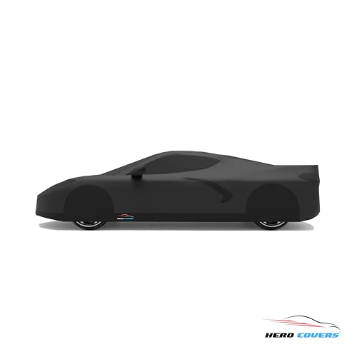 Car Cover I Fit for Corvette C8 I Indoor and Outdoor I Protection from Sun (Black)
